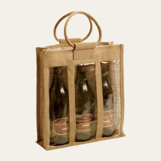 Jute Wine and Bottle Holder