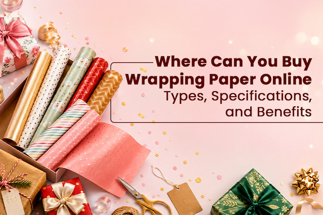 Where Can You Buy Wrapping Paper Online: Types, Specifications, and Benefits
