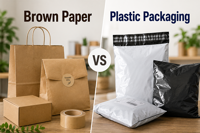 Brown Paper vs Plastic Packaging: Why India’s Dark Stores and Warehouses Are Making the Switch